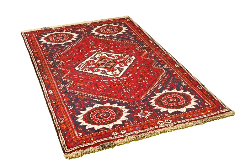 Gashgai · Handgeknüpft – Rot, 161x112 cm