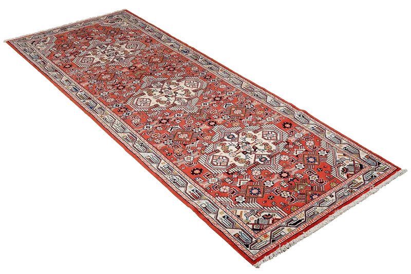 Assadabad · Handgeknüpft – Rot, 290x89 cm