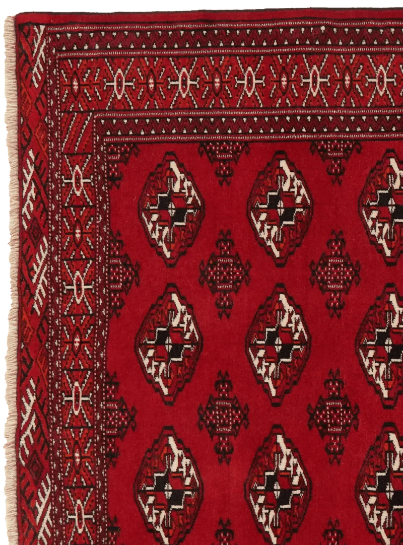 Turkman · Handgeknüpft – Rot, 137x107 cm