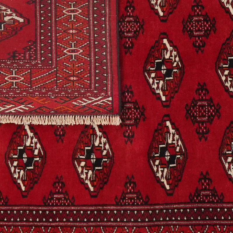 Turkman · Handgeknüpft – Rot, 137x107 cm