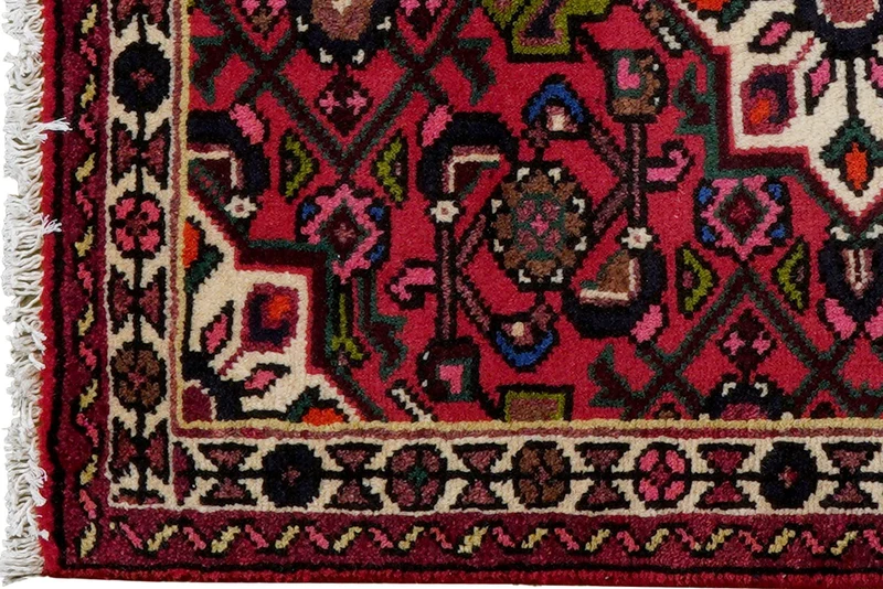Hosseinabad · Handgeknüpft – Rot, 89x65 cm
