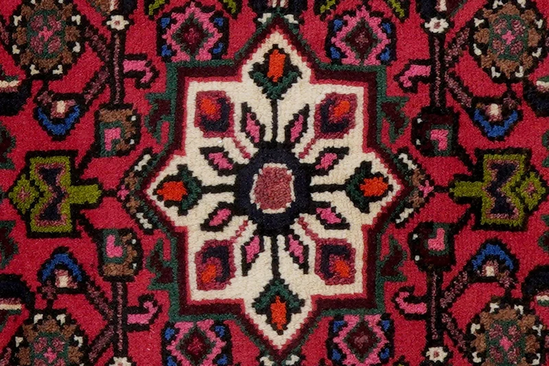 Hosseinabad · Handgeknüpft – Rot, 89x65 cm