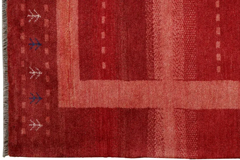 Gabbeh Sonnat · Handgeknüpft – Rot, 204x152 cm