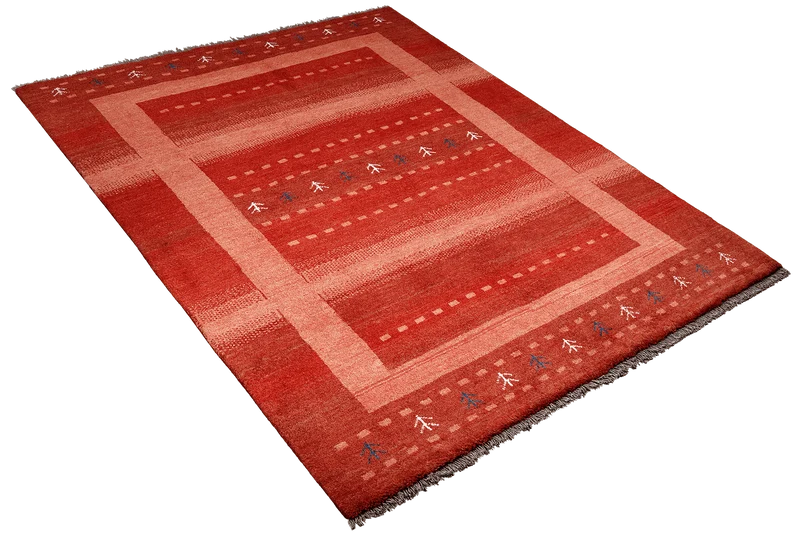 Gabbeh Sonnat · Handgeknüpft – Rot, 204x152 cm