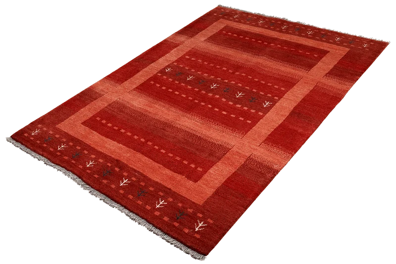 Gabbeh Sonnat · Handgeknüpft – Rot, 204x152 cm
