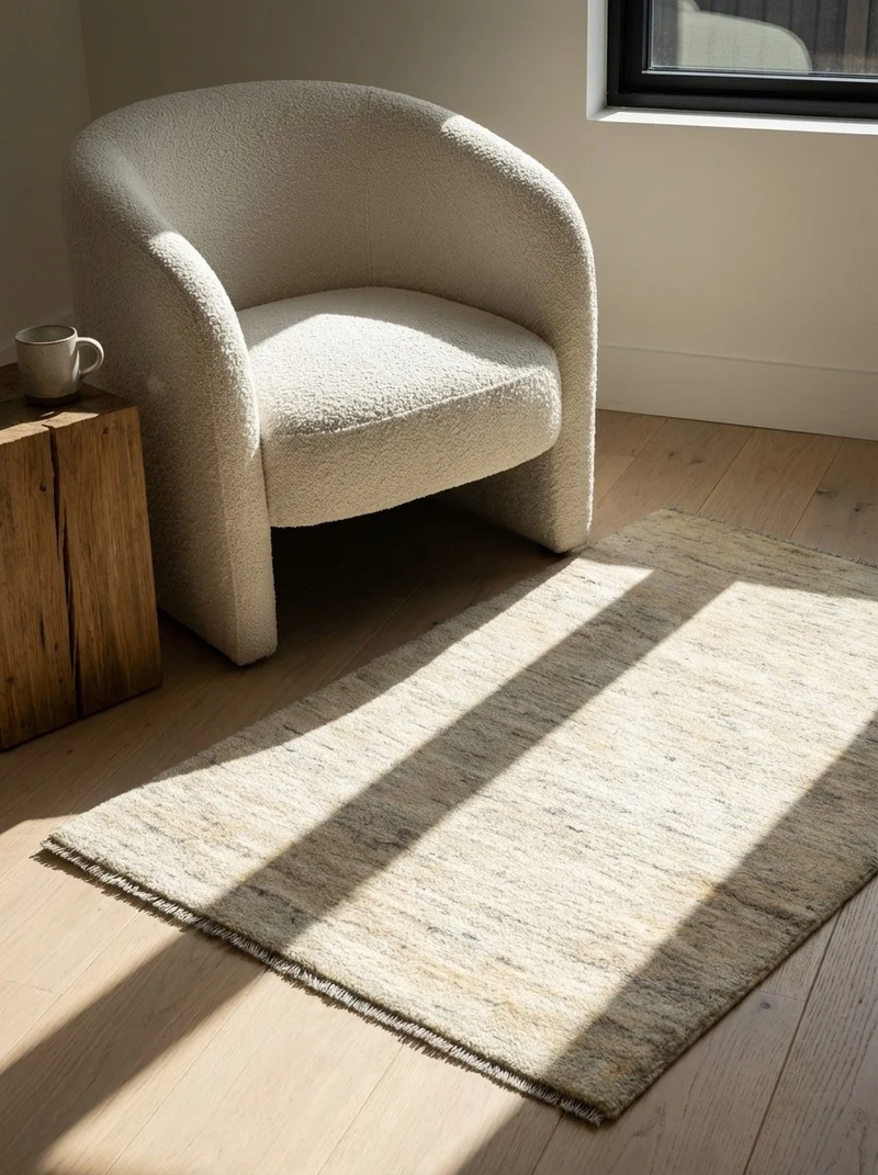 Gabbeh · Handgeknüpft – Beige, 126x85 cm