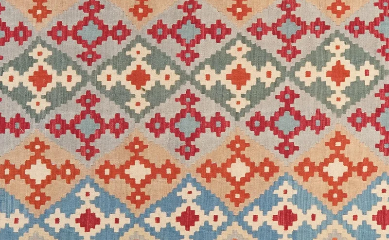 Kelim Gashgai · Handgewebt – Bunt, 377x300 cm