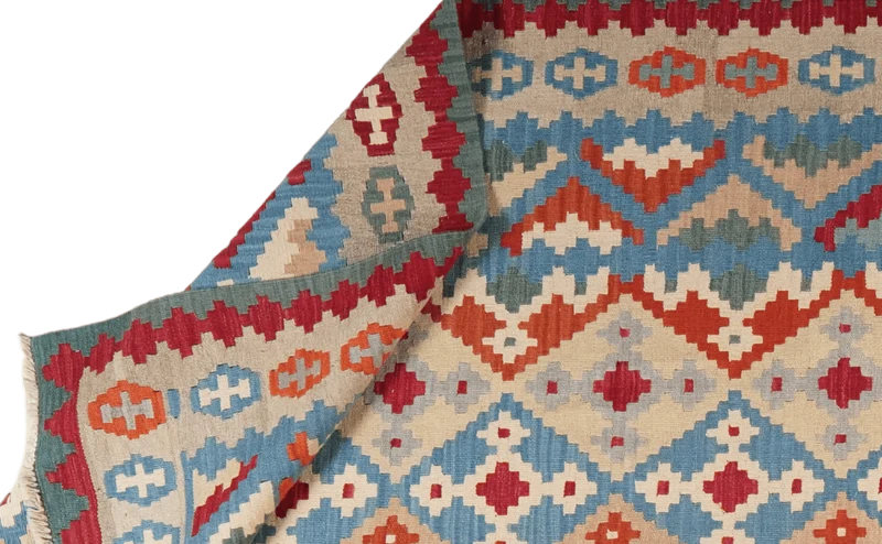 Kelim Gashgai · Handgewebt – Bunt, 377x300 cm