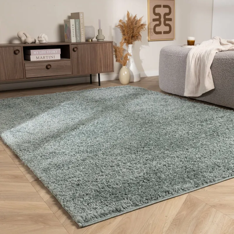 Teppich Hochflor - Wish Blau Grün