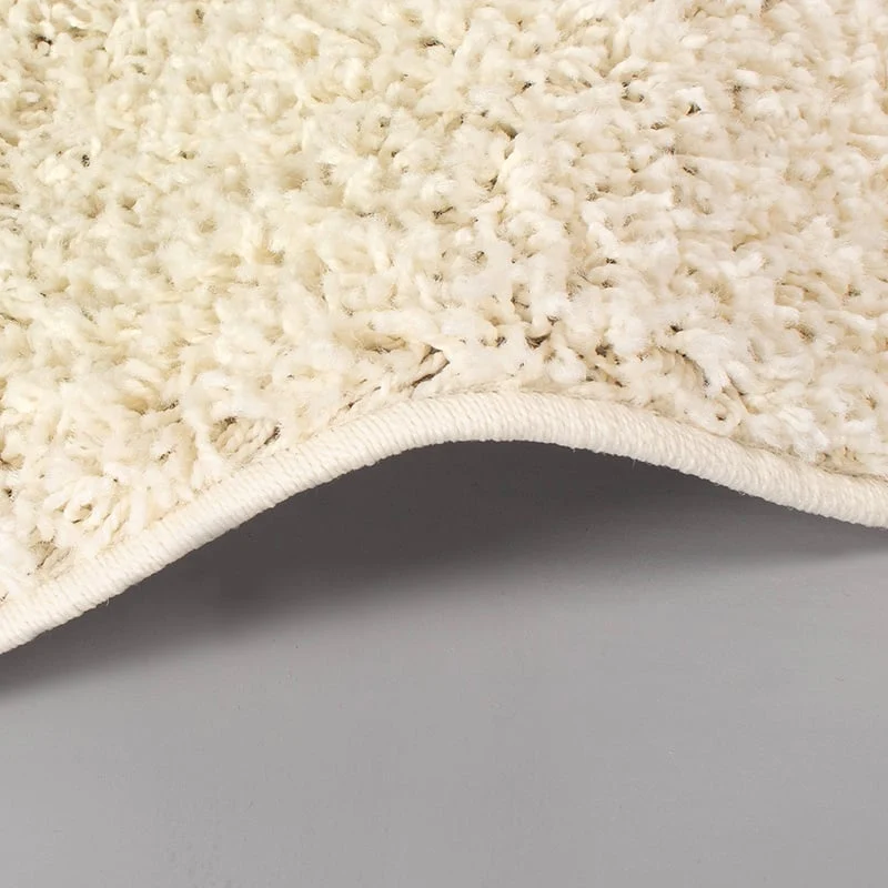 High Pile Rug - Solid White