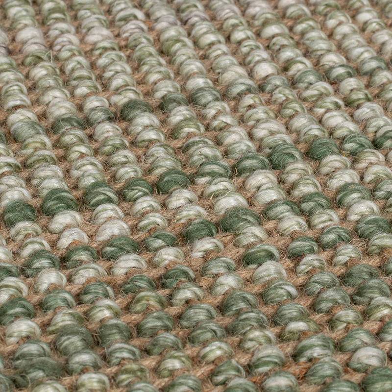Jute Läufer - Motto Ombre Grün