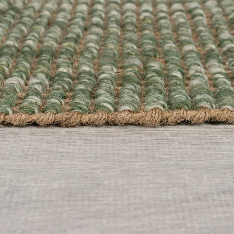 Jute Läufer - Motto Ombre Grün