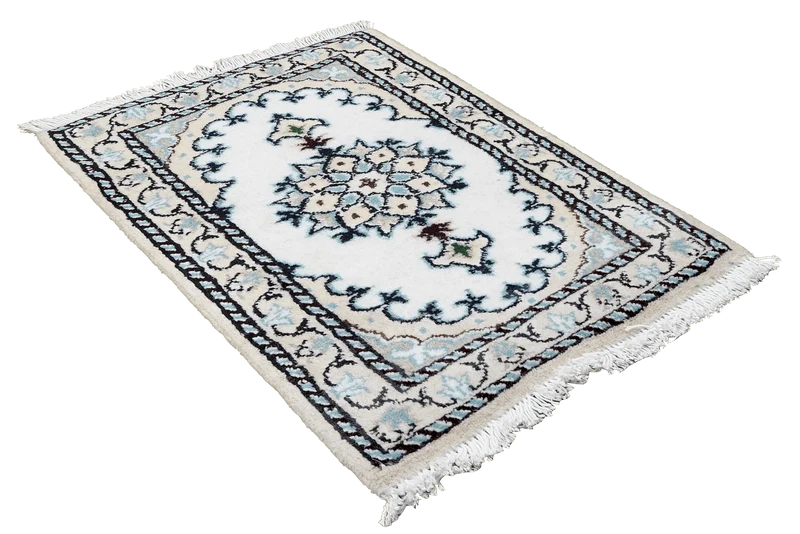 Nain 12La · Handgeknüpft – Beige, 65x38 cm