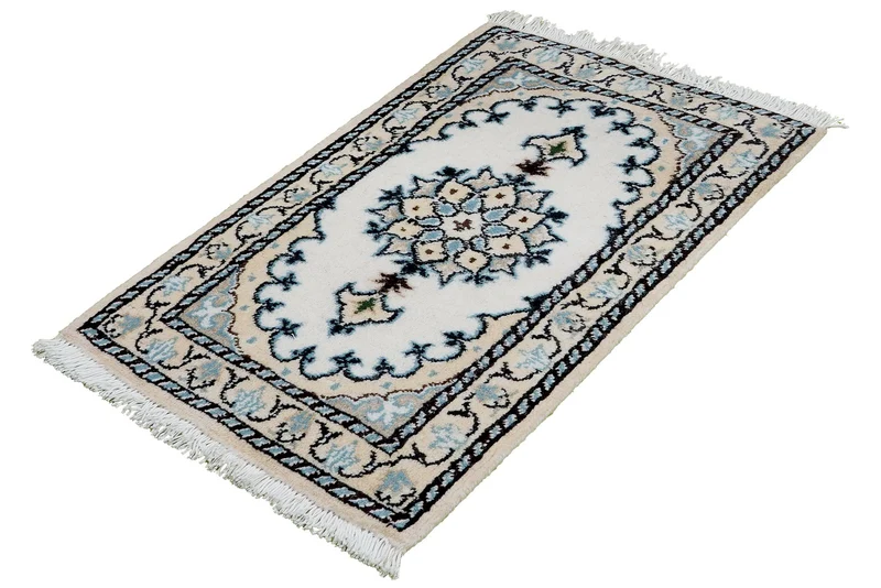 Nain 12La · Handgeknüpft – Beige, 65x38 cm
