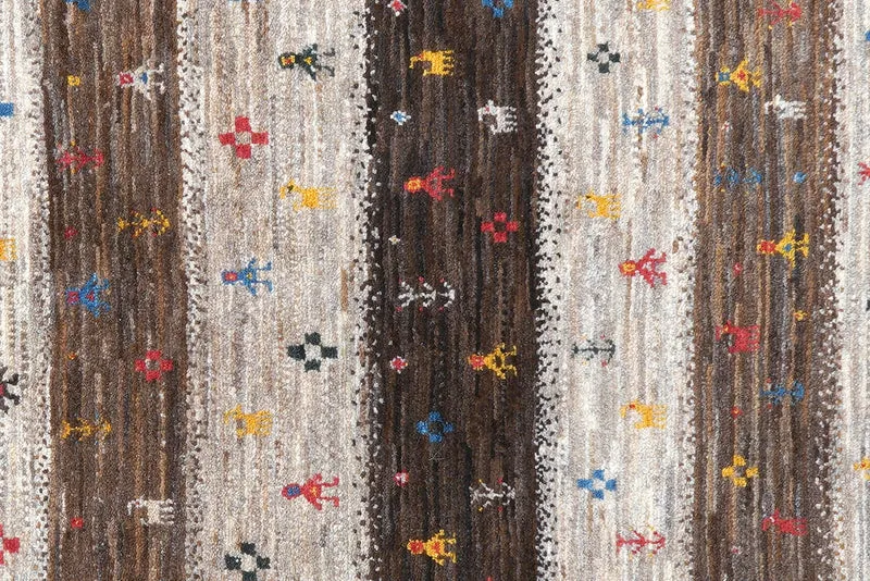 Rizbaf · Handgeknüpft – Braun, 193x123 cm