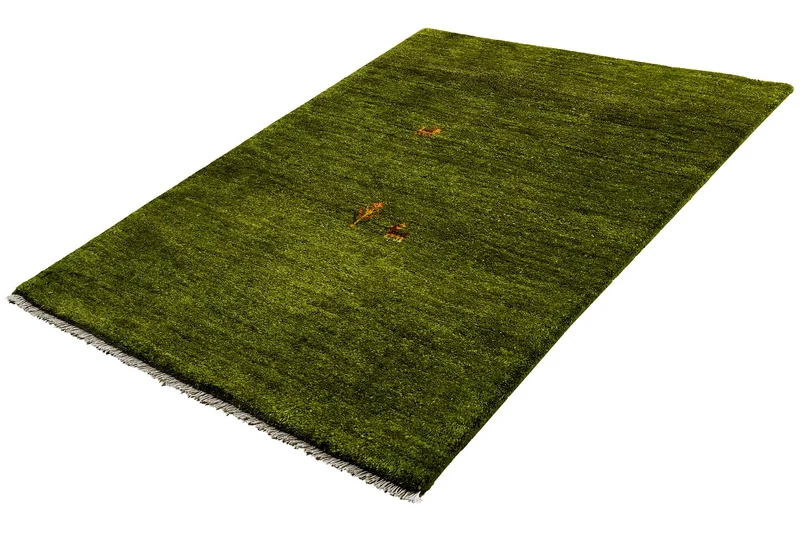 Gabbeh · Handgeknüpft – Grün, 122x88 cm
