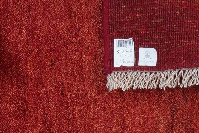 Gabbeh · Handgeknüpft – Rot, 94x69 cm