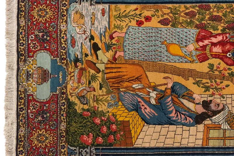 Tabriz Old · Handgeknüpft – Bunt, 194x136 cm