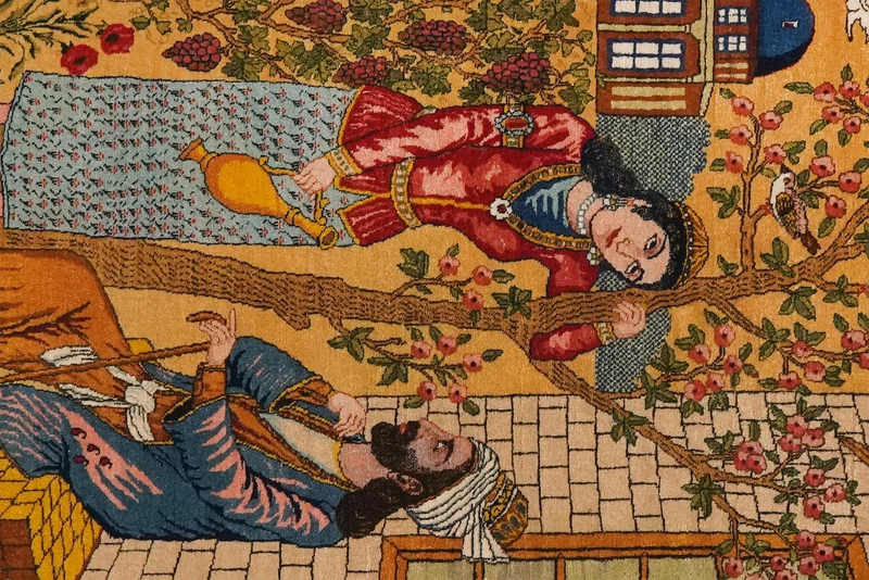 Tabriz Old · Handgeknüpft – Bunt, 194x136 cm