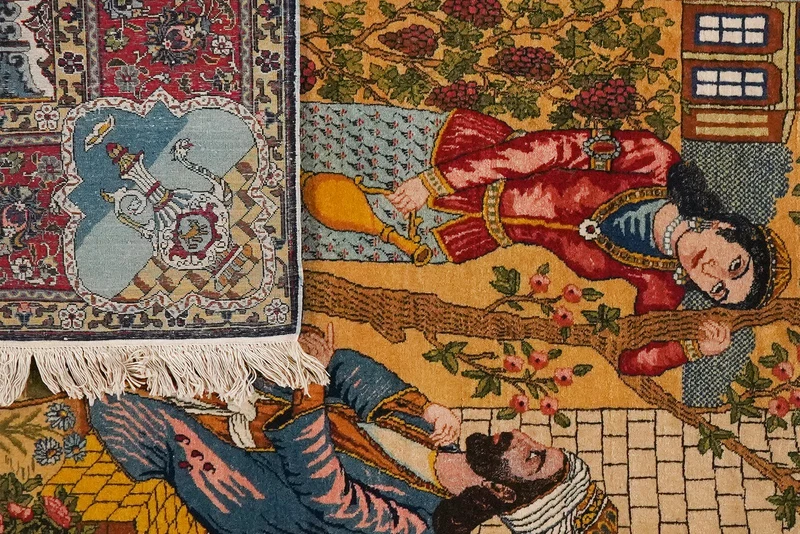 Tabriz Old · Handgeknüpft – Bunt, 194x136 cm