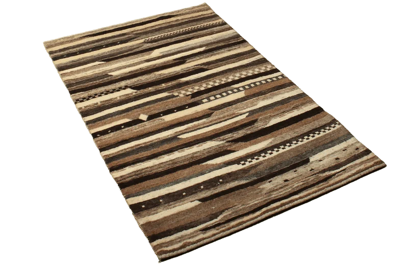 Rizbaf · Handgeknüpft – Beige, 131x83 cm