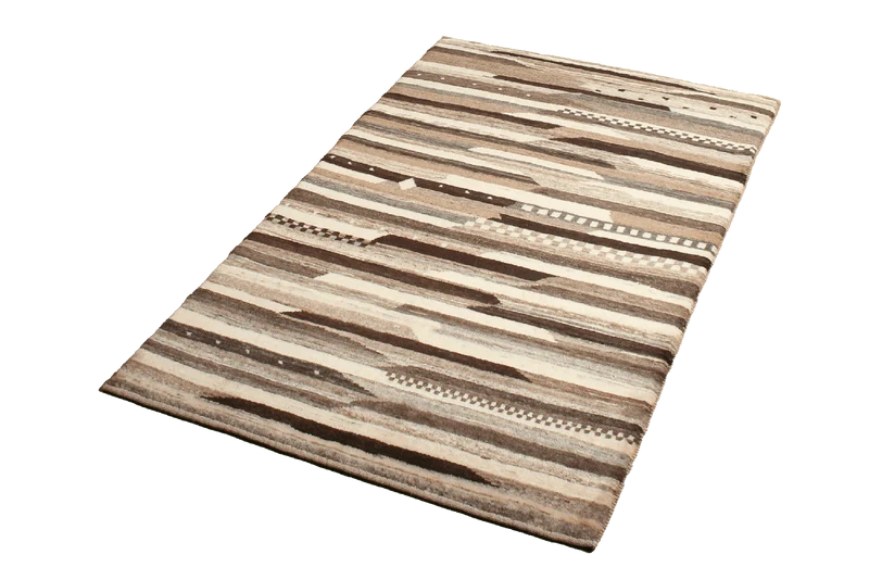 Rizbaf · Handgeknüpft – Beige, 131x83 cm