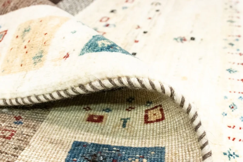 Gabbeh Teppich - Loribaft Perser 170 x 260 cm - beige