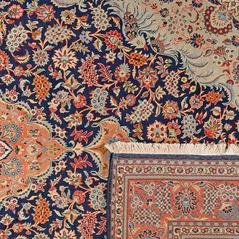 Kashan · Handgeknüpft – Blau, 316x206 cm