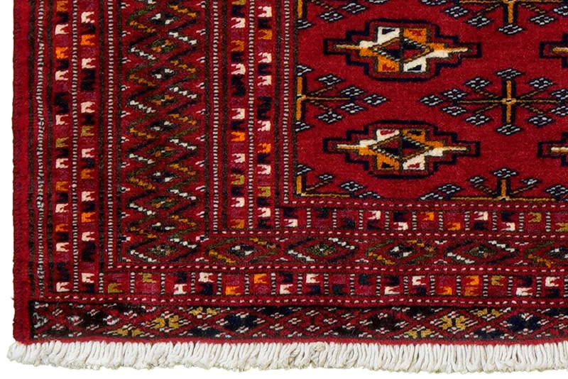 Turkman · Handgeknüpft – Rot, 42x85 cm