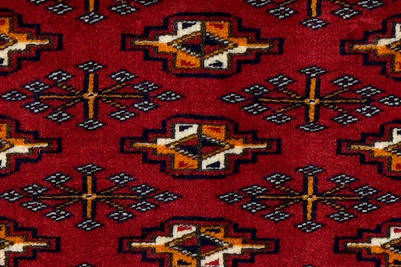 Turkman · Handgeknüpft – Rot, 42x85 cm