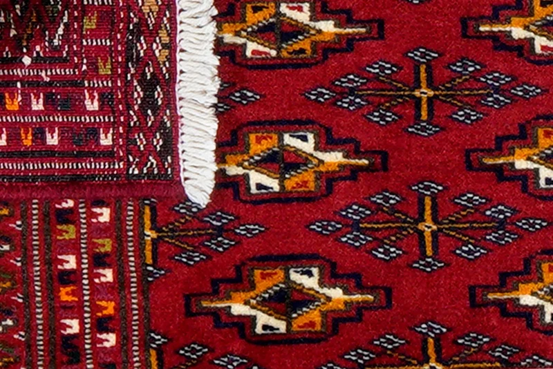Turkman · Handgeknüpft – Rot, 42x85 cm
