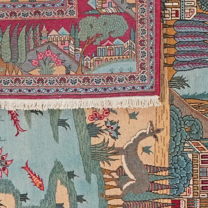 Kashan · Handgeknüpft – Blau, 205x135 cm