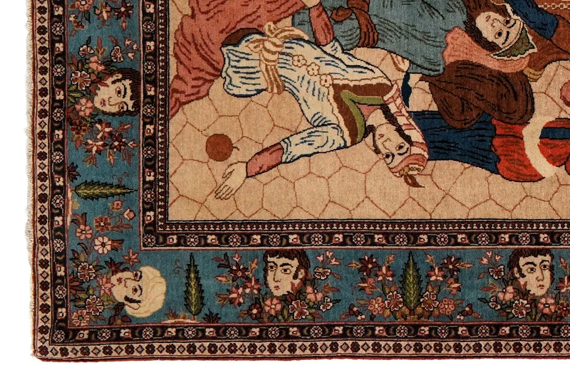 Kashan · Handgeknüpft – Beige, 209x132 cm