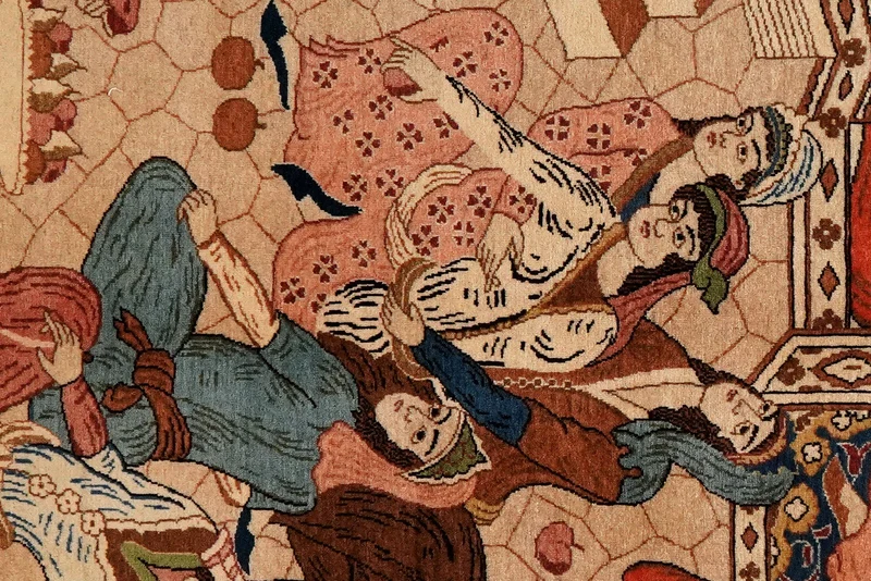 Kashan · Handgeknüpft – Beige, 209x132 cm