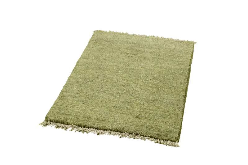 Gabbeh · Handgeknüpft – Grün, 87x60 cm