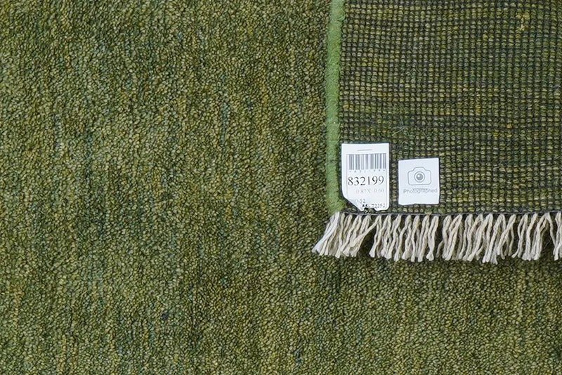 Gabbeh · Handgeknüpft – Grün, 87x60 cm