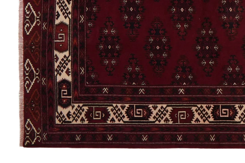 Turkman · Handgeknüpft – Rot, 346x263 cm