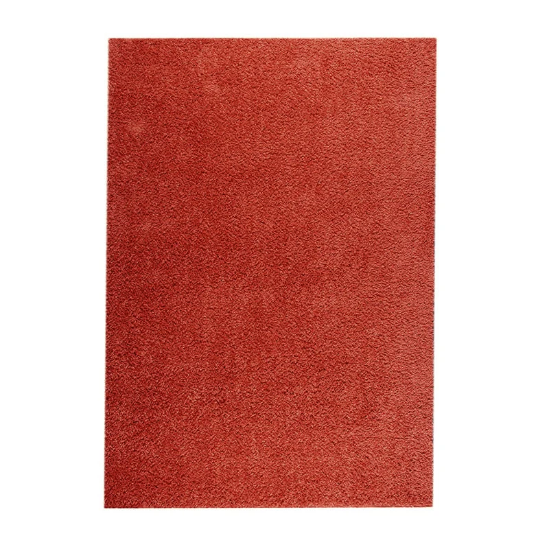 High Pile Rug - Solid Red