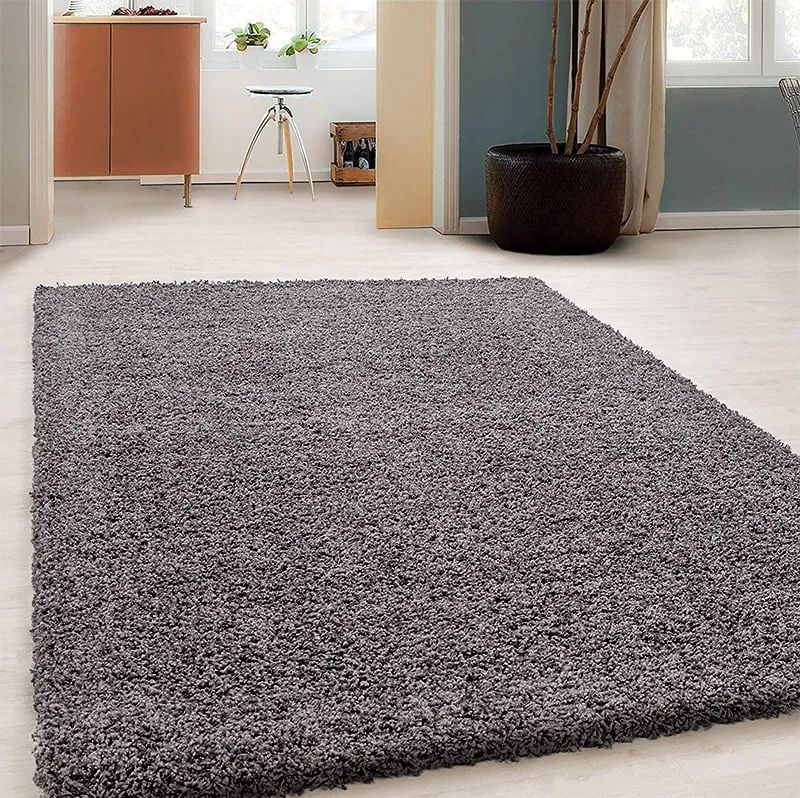 High Pile Rug - Solid Dark Grey