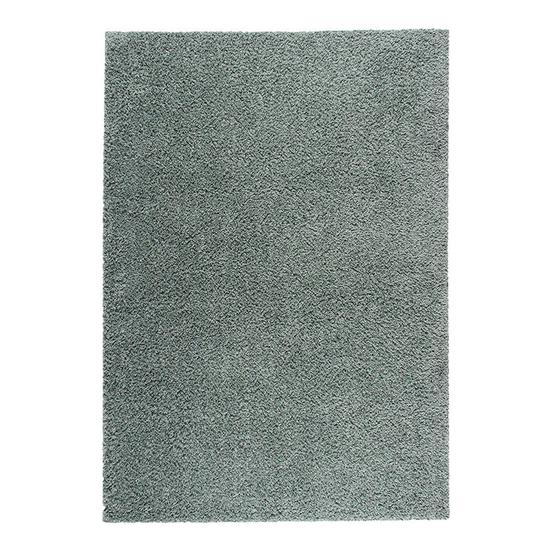 High Pile Rug - Solid Blue/Green