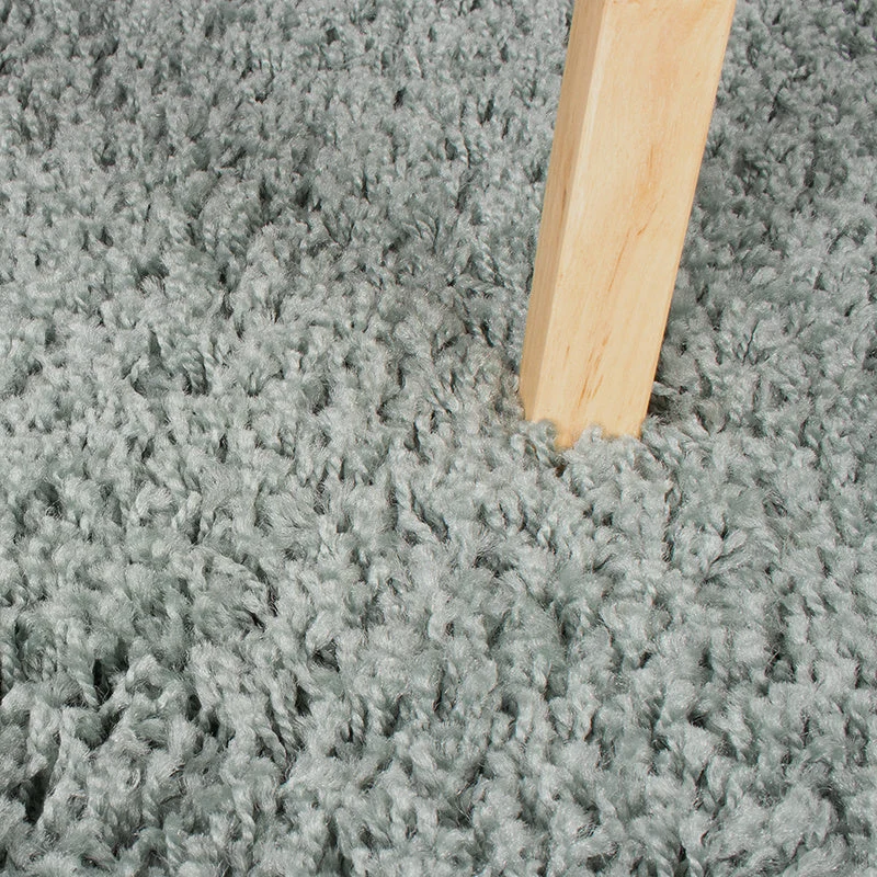 High Pile Rug - Solid Blue/Green