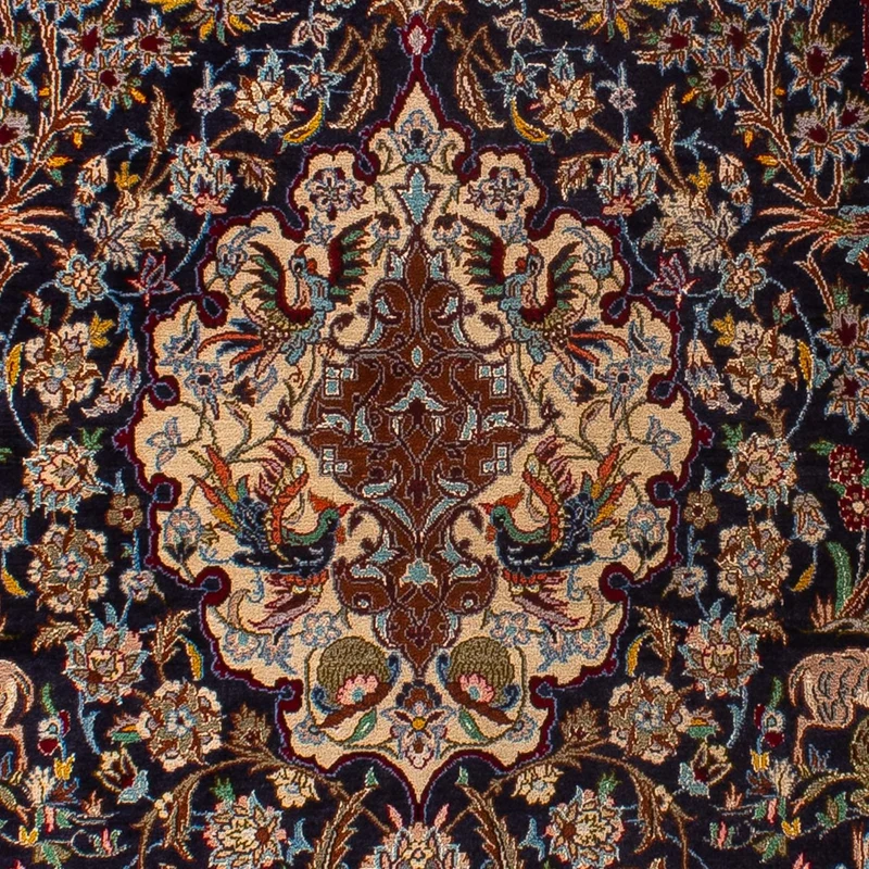 Perserteppich - Isfahan - Premium 117 x 173 cm - dunkelblau