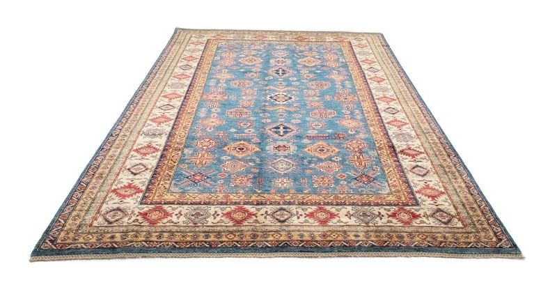 Ziegler Teppich - Kazak 205 x 303 cm - hellblau