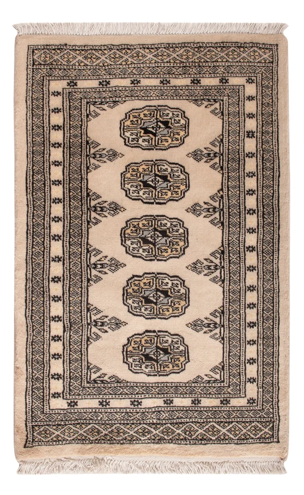 Pakistan Teppich 63x95cm - Orientteppich - creme