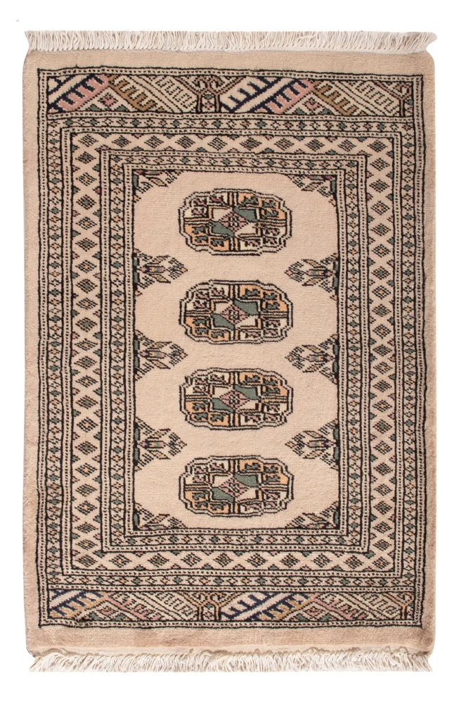 Pakistan Teppich 65x91cm - Orientteppich - creme