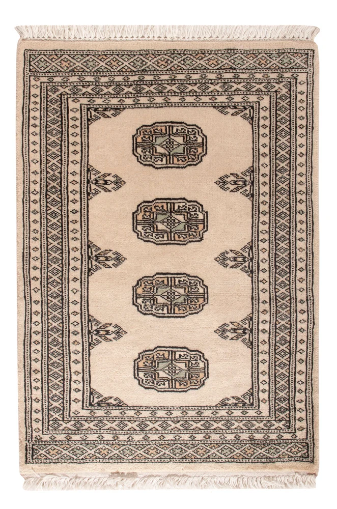 Pakistan Teppich 62x89cm - Orientteppich - creme