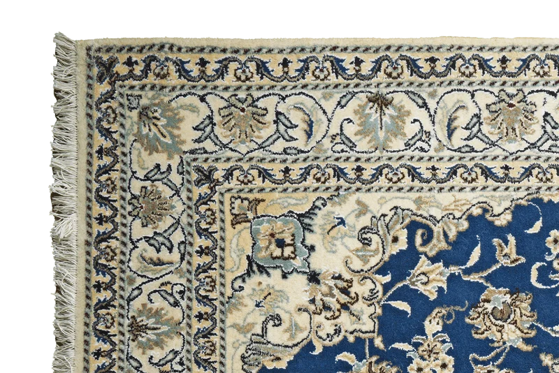 Nain 12La · Handgeknüpft – Blau, 207x149 cm