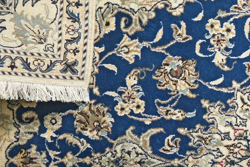 Nain 12La · Handgeknüpft – Blau, 207x149 cm