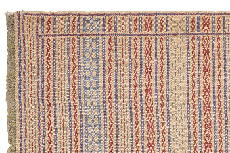 Kelim Kordi · Handgewebt – Beige, 124x84 cm