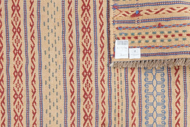 Kelim Kordi · Handgewebt – Beige, 124x84 cm